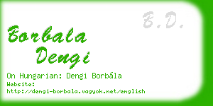 borbala dengi business card