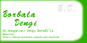 borbala dengi business card